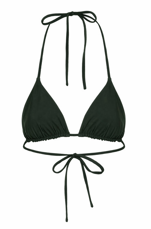Gorgona Top / Dark Green & Brown