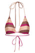 Gorgona Top / Ethnic Pink Stripes