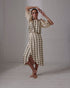 Guayacan Silk Martellato Blouse / Ivory Green Chintz