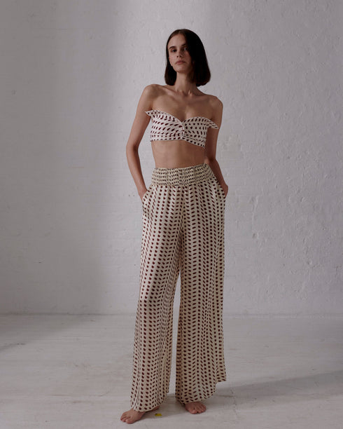 Victoria Top / Ivory Wine Seeds