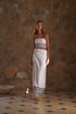 Guainia Linen Top / White Embroidered