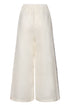 Jared Linen Capri Pants / Ivory Blue Horseshoes