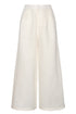 Jared Linen Capri Pants / Ivory Blue Horseshoes