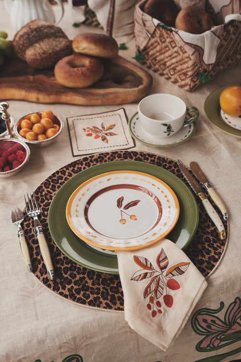 Chontaduros Linen Napkins / Ivory & Terra - Set of 4