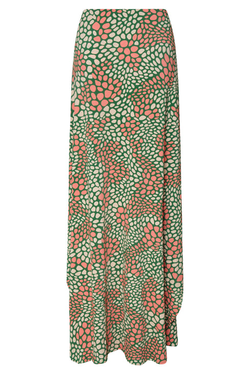 La Bamba Jersey Pants / Green Peach Animal Print