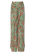 La Bamba Jersey Pants / Green Peach Animal Print