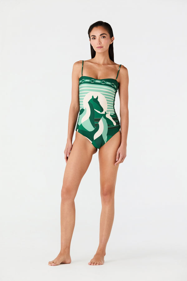 Las Balsas One Piece / Green Horses
