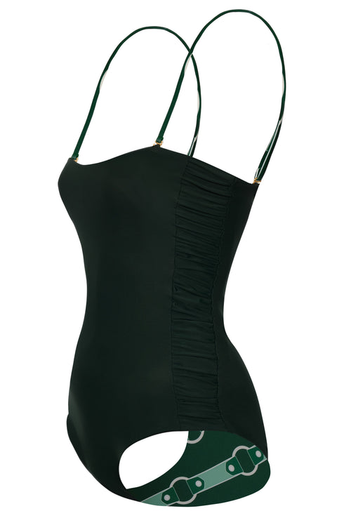 Las Balsas One Piece / Green Horses