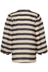 Las Rosas Linen Shirt / Navy Stripes