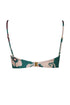 Albatross Top / Emerald Green Maxi Flowers - Ivory