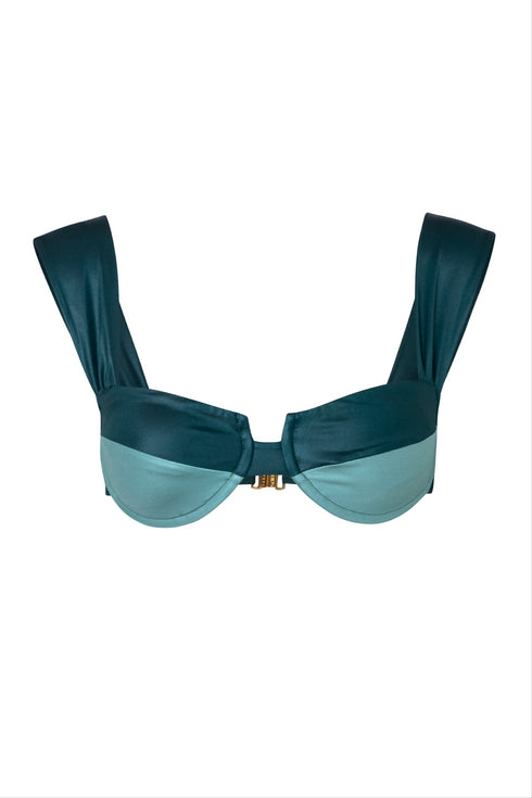 Sabina Top / Pine Green Mint