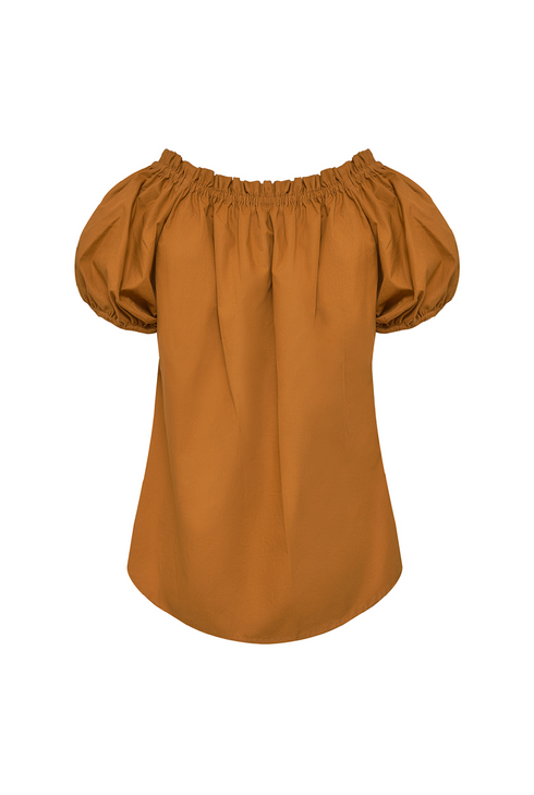 Julia Cotton Top / Tabaco