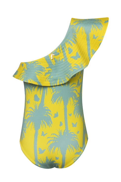 Mini Tucan / Lime Palms - Mint