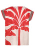Montera Linen Top / Orange Palms
