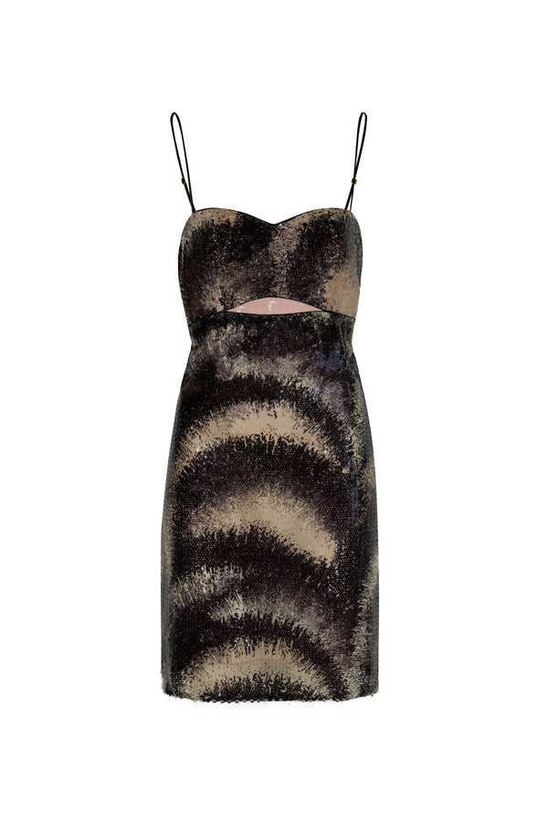 Mujer Divina Sequins Mini Dress / Black