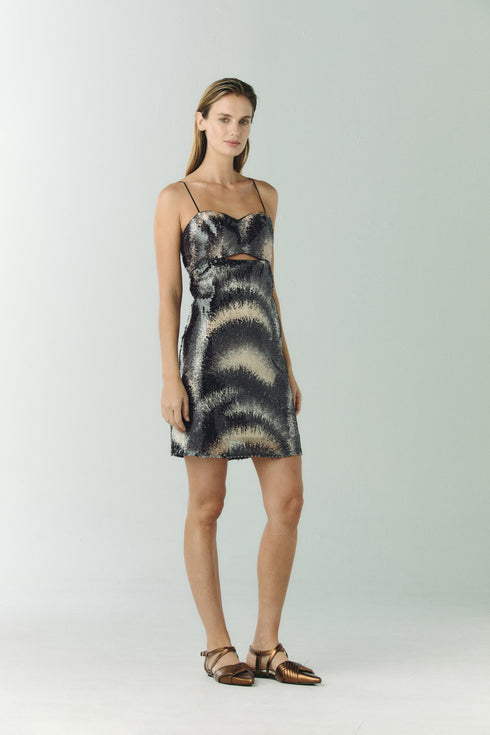 Mujer Divina Sequins Mini Dress / Black