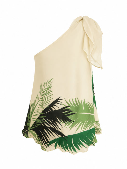 Myanmar Cotton Silk Blouse Green Exclusivo