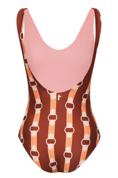 Olympic One Piece / Orange Horses
