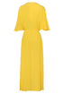 Perla del Sol Silk Midi Dress / Yellow