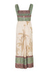 Sol de Occidente Cotton-Silk Midi Dress / Ivory Palms