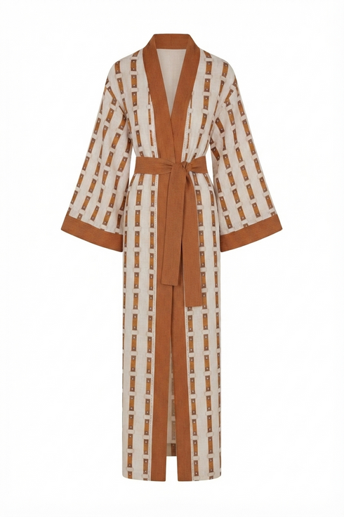 Rafaela Linen Kaftan / Horse Reins Exclusivo*