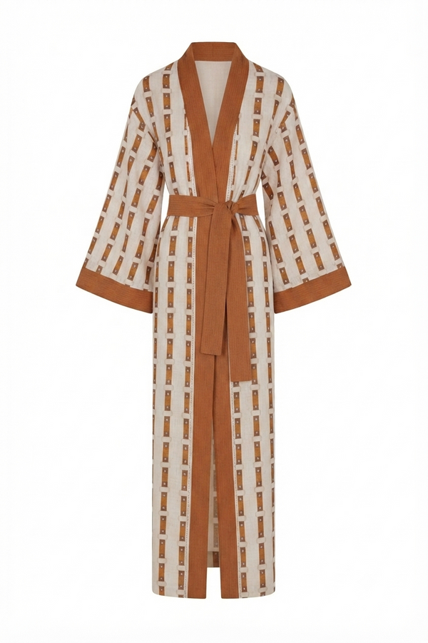 Rafaela Linen Kaftan / Horse Reins Exclusivo*
