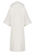 Rafaela Embroidered Kaftan / Ivory Green Buganvilias