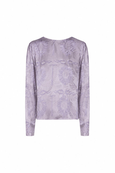 Sevilla Jacquard Blouse / Lila Exclusive