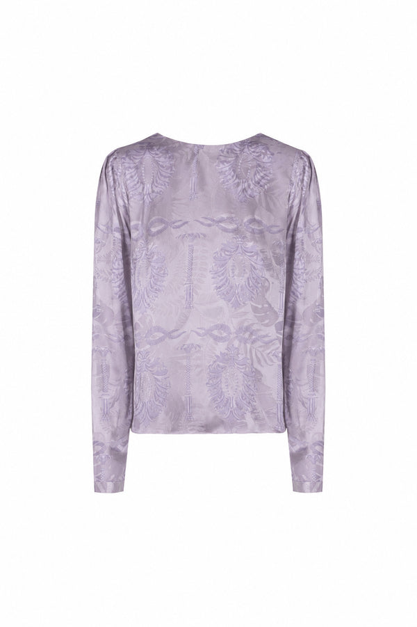 Sevilla Jacquard Blouse / Lila Exclusive