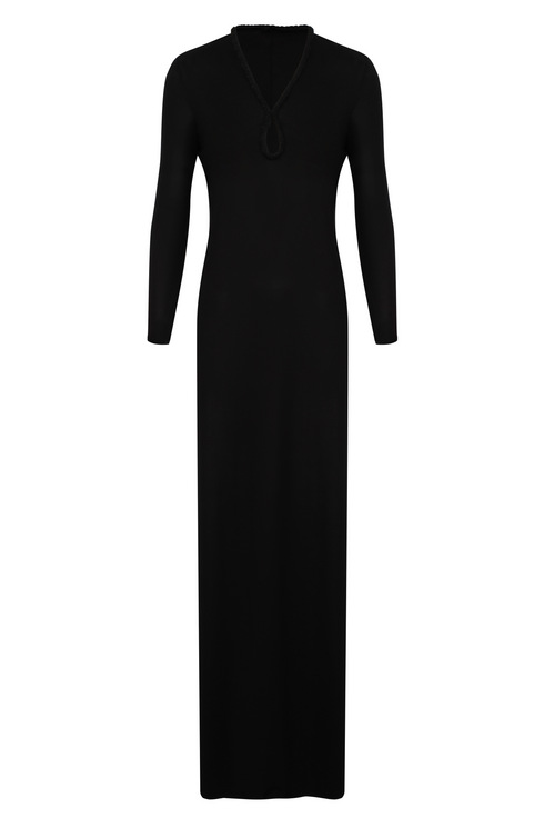 Saint Tropez Jersey Maxi Dress / Black
