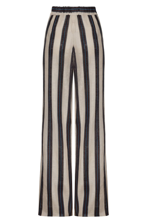 San Benito Linen Pants / Navy Stripes