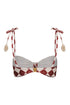 San Miguel Top / Burgundy Rhombuses Ivory - Ivory
