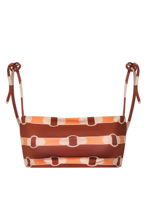 San Miguel Top / Orange Horse Reins - Peach