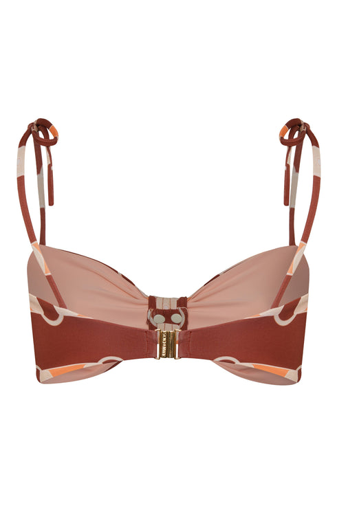 San Miguel Top / Orange Horse Reins - Peach