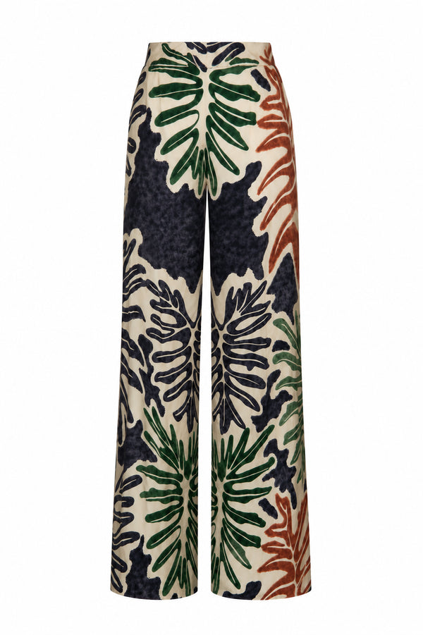 Santo Tomas Satin Silk Pant / Filodendros