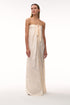 Cayetana Silk Jacquard Maxi Dress / Ivory Rainforest