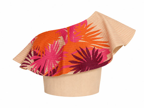 Sunset Waves Blouse / Fuchsia Palms Exclusivo