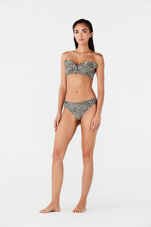 Guava Bottom / Ivory & Black Animal Print