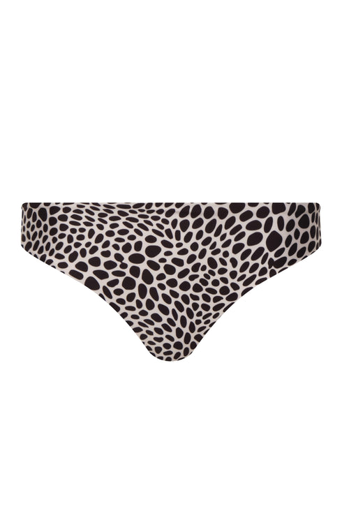 Sunset Waves Bottom / Ivory & Black Animal Print