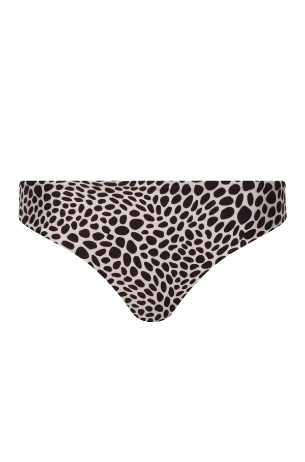 Sunset Waves Bottom / Ivory & Black Animal Print