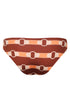 Sunset Waves Bottom / Orange Horse Reins - Peach