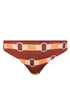 Sunset Waves Bottom / Orange Horse Reins - Peach