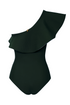 Tucan One Piece / Dark Green & Ivory