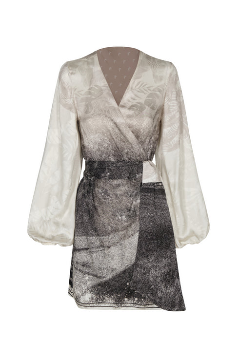 Tertulia Silk Jacquard Mini Dress / Paisajes Selva