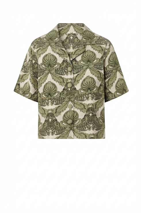 Tomaso Linen Shirt / Salvia Exclusivo