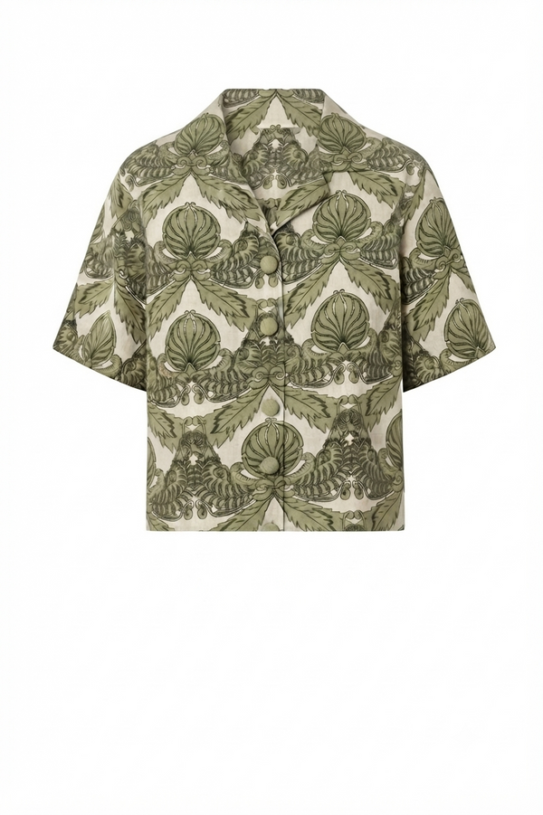 Tomaso Linen Shirt / Salvia Exclusivo