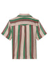 Tomaso Linen Shirt / Green Artisanal Stripes