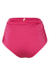 Victoria Embroidered Bottom / Shiny Fuchsia - Wine