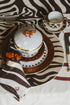 Zebra Embroidered Linen Napkins / Set of 4