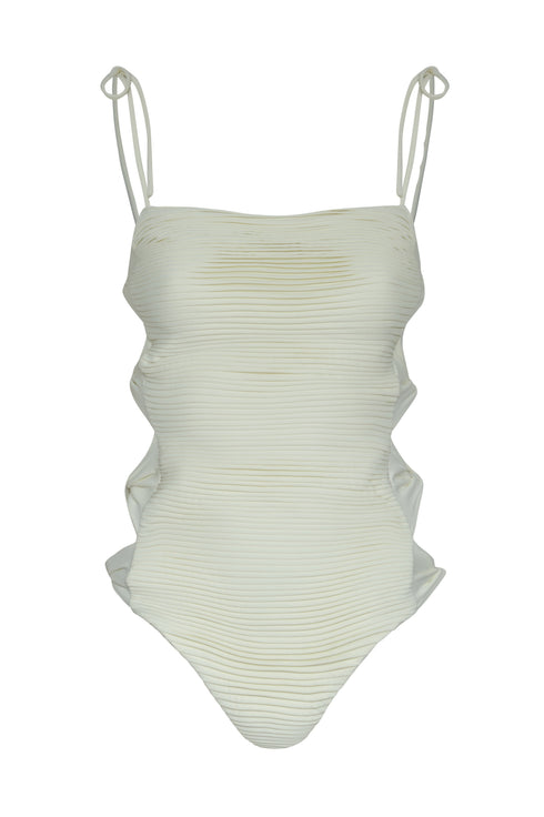 Tejada Pleated One Piece / Ivory